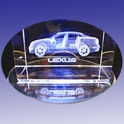 Lexus (3D, 50x50x80 mm/2x2x3 inch)