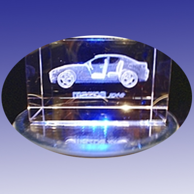 Mazda (3D, 50x50x80 mm/2x2x3 inch)