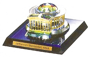 Jefferson Memorial, USA (71x61x34 mm/2.8x2.4x1.34 inch)