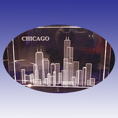 Chicago (3D, 30x80x120 mm/1x3x5 inch)