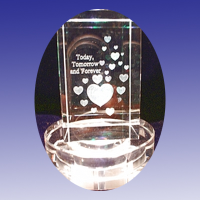 Hearts (3D, 50x50x80 mm/2x2x3 inch)