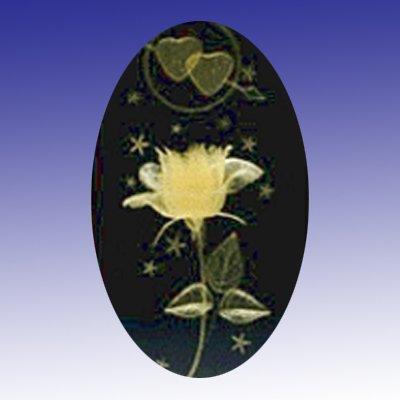 Yellow Rose1 (3D, 50x50x80 mm/2x2x3 inch)