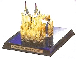 Cologne Cathedral-Germany (71x61x58 mm/2.8x2.4x2.3 inch)